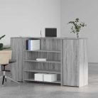Recepciós pult szürke sonoma 180x50x103,5 cm szerelt fa