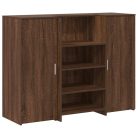 Recepciós pult barna tölgyszínű 135x50x103,5 cm szerelt fa
