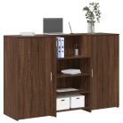 Recepciós pult barna tölgy 155x50x103,5 cm szerelt fa