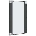 Fekete téglalap alakú vas fali tükör 60 x 100 cm