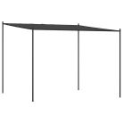 Antracitszürke szövet és acél pavilon 3x3 m 180 g/m²