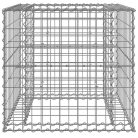 Ezüst horganyzott vas gabion kosár 70 x 70 x 65 cm