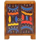 Tömörfa akácfa többszínű komód 50x35x60