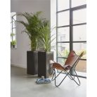 Capi Urban Smooth fekete téglalap alakú virágtartó 36 x 79 cm
