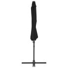 Fekete konzolos napernyő acélrúddal 300 cm