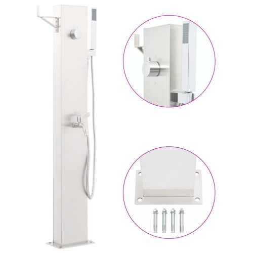 Rozsdamentes acél kerti zuhanycsaptelep 110 cm