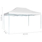 Fehér összecsukható rendezvénysátor 3 x 4,5 m