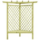 Impregnált fenyőfa kerti sarokpergola 130 x 130 x 197 cm