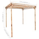 Bambuszpergola 170 x 170 x 220 cm