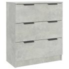 Betonszürke szerelt fa tálalóasztal 60 x 30 x 70 cm