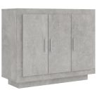 Betonszürke szerelt fa tálalóasztal 92 x 35 x 75 cm