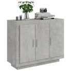 Betonszürke szerelt fa tálalóasztal 92 x 35 x 75 cm