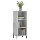 Betonszürke szerelt fa tálalószekrény 34,5 x 32,5 x 90 cm