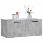 Betonszürke szerelt fa faliszekrény 80 x 36,5 x 35 cm