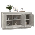 Betonszürke szerelt fa tálalószekrény 102 x 35 x 55 cm