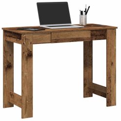 Íróasztal régi fa 100x45x75 cm műszaki fa