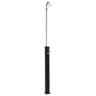 Fekete napelemes kerti zuhany 215 cm 8 l