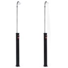Fekete napelemes kerti zuhany 215 cm 8 l
