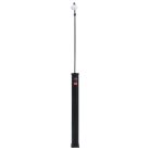 Fekete napelemes kerti zuhany 215 cm 8 l