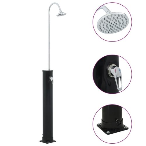 Fekete szolárzuhany 214 cm 20 L