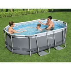   Bestway Power Steel ovális föld feletti medence 305 x 200 x 84 cm