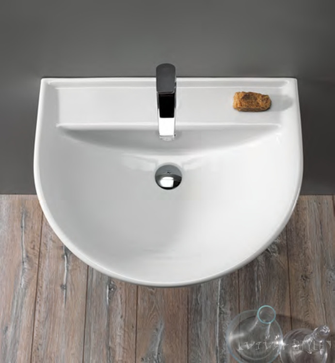 CeraStyle BELLA - szabadon álló - porcelán mosdókagyló 55 x 45 cm - Image 5