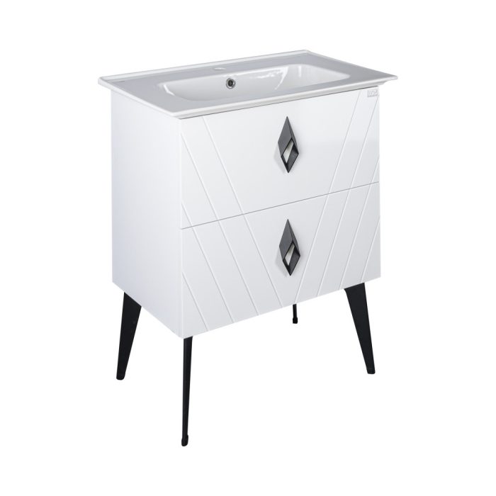 TMP KEOPS álló fürdőszobabútor - CeraStyle BLUE 70 - 42200 mosdóval - 70 x 47 cm
