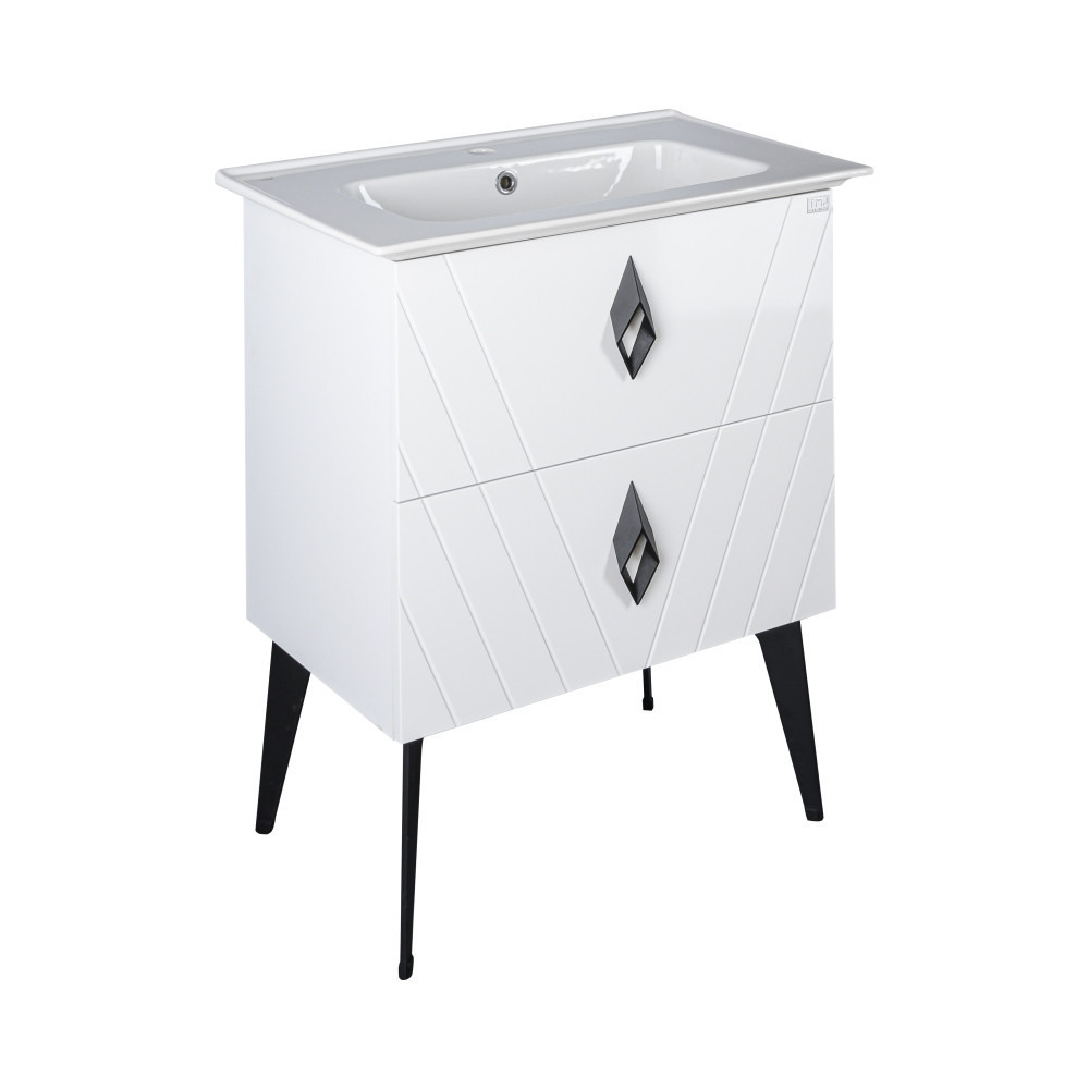 TMP KEOPS álló fürdőszobabútor - CeraStyle BLUE 70 - 42200 mosdóval - 70 x 47 cm - Image 2