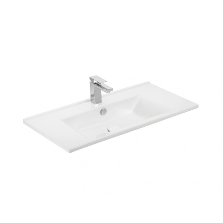 TMP IRON 85 álló fürdőszobabútor - Sanovit ATRIA 9085 porcelán mosdóval - 85 x 45,5cm - Image 9