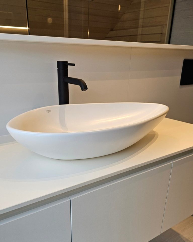 CeraStyle OLIVE - PULTRA ültethető - Top Counter - porcelán mosdó - 75 x 38 cm - Image 9