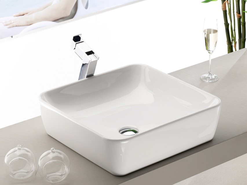 CeraStyle ONE - PULTRA ültethető - Top Counter - porcelán mosdó - - 46 x 46 cm - Image 2