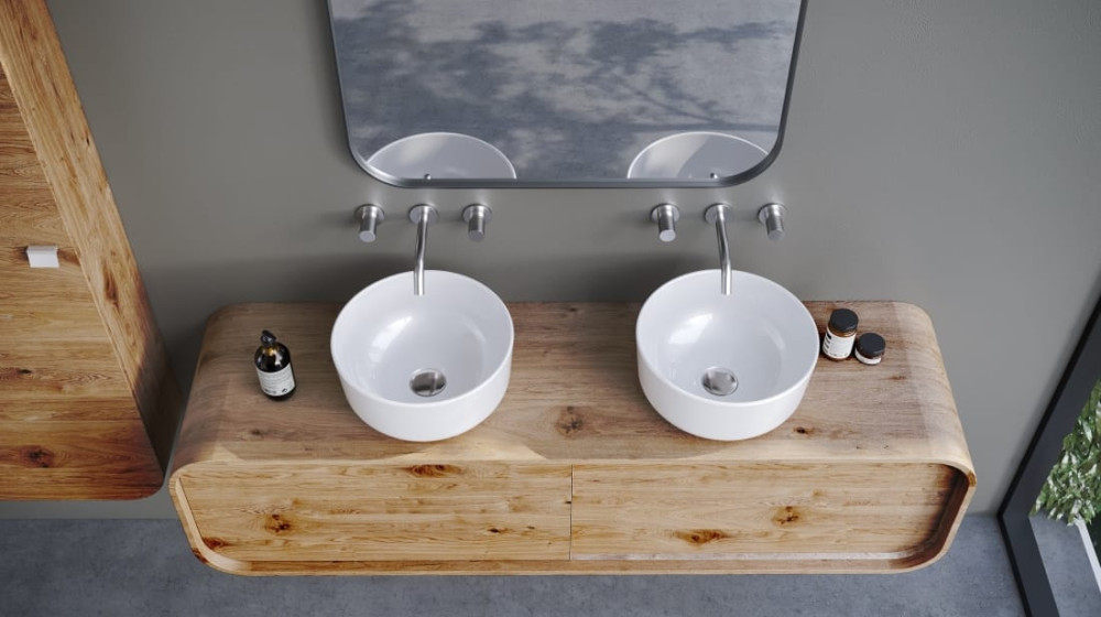 CeraStyle ONE - PULTRA ültethető - Top Counter - porcelán mosdó - O - Ø 46 cm - Image 4