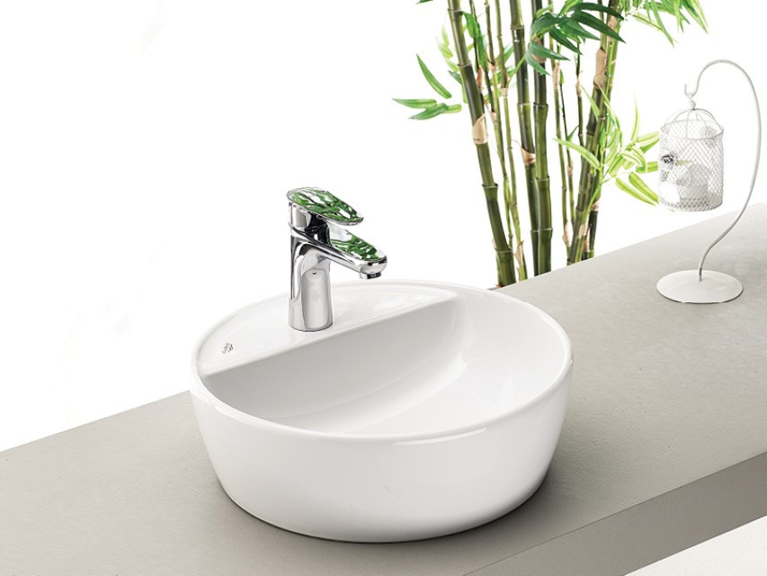 CeraStyle ONE - PULTRA ültethető - Top Counter - porcelán mosdó - csaplyukas -O Ø 42 cm - Image 2