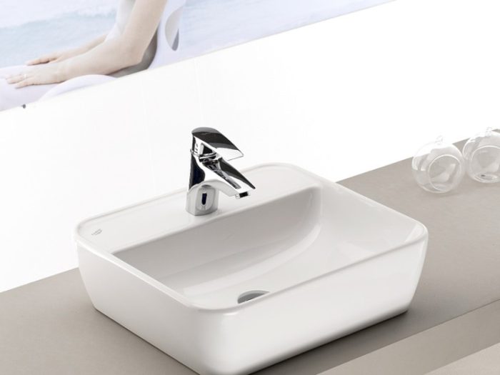 CeraStyle ONE - PULTRA ültethető - Top Counter - porcelán mosdó - - csaplyukas - 55 x 45 cm