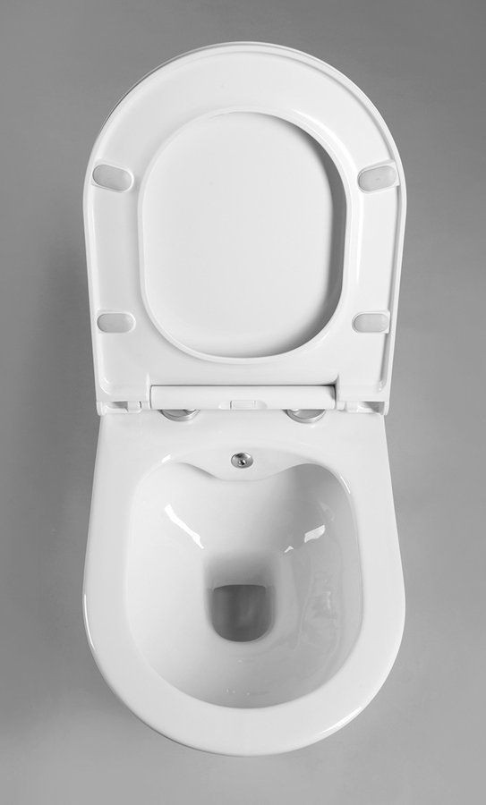 Sanovit AVVA fali WC - BEÉPÍTETT bidé funkcióval - rimless - perem nélküli - 53 cm - Image 2