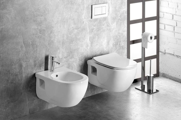 Sanovit BRILLA fali WC - rimless - perem nélküli