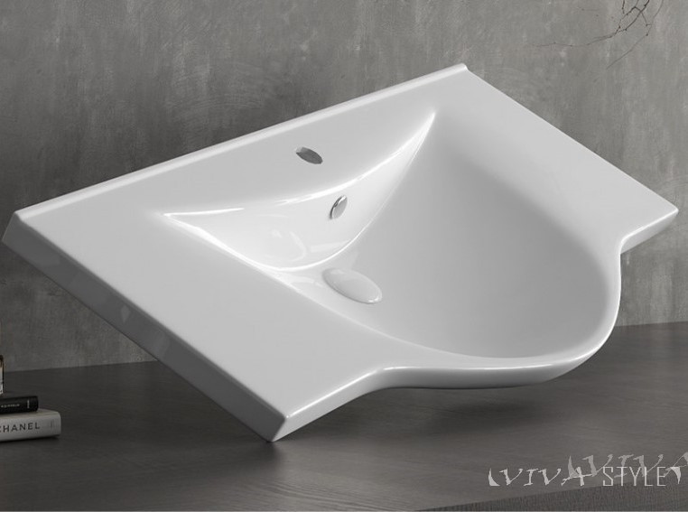 Sanovit ALBATROS - porcelán mosdókagyló - 80 x 46 cm - Image 2