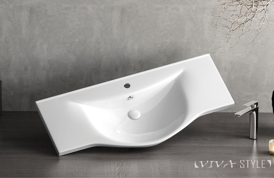 Sanovit ALBATROS - porcelán mosdókagyló - 80 x 46 cm - Image 3