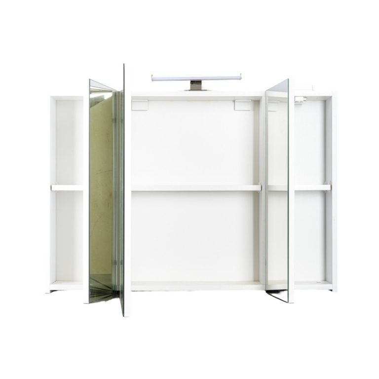 Piramida AKVA Tükrös fürdőszobai szekrény - LED világítással - 100 x 69 x15cm - Image 3