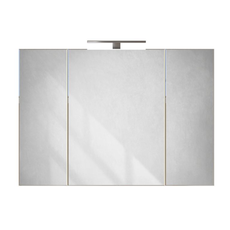Piramida AKVA Tükrös fürdőszobai szekrény - LED világítással - 100 x 69 x15cm - Image 8