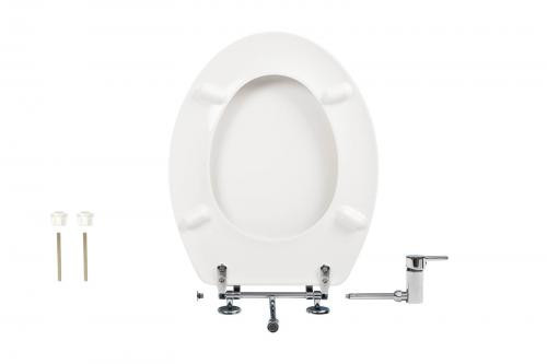 CR BIDÉS WC ülőke - hideg / melegvizes csapteleppel - Duroplast - 44 x 37 cm - Image 3
