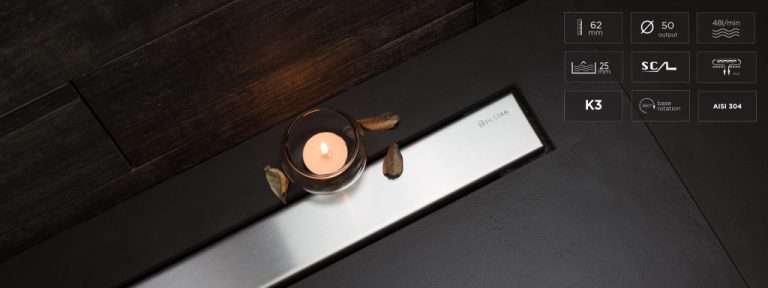 Pestan zuhanyfolyóka Confluo Frameless Line - keret nélküli - FEHÉR üveg 95 cm - Image 2