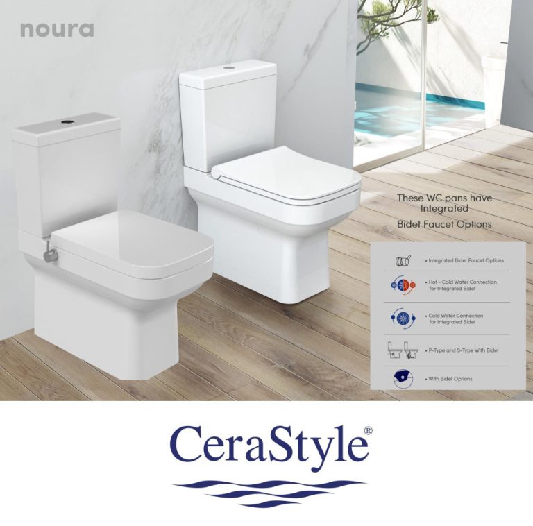 CeraStyle NOURA monoblokk WC - BEÉPÍTETT bidé funkcióval - 62 cm - Image 4