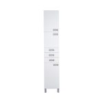 Viva SZQUARE fürdőszobai ÁLLÓSZEKRÉNY 192 magas POLCOS - BALOS - 35 x 33 x192 cm