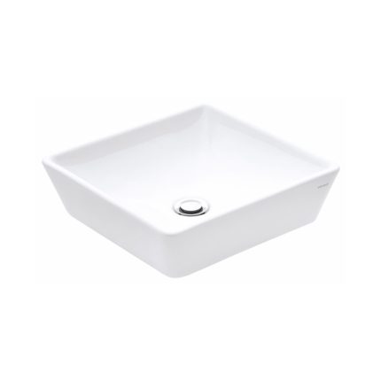 Sanovit DECENTE - PULTRA ültethető - Top Counter - porcelán mosdó - - 40 x 40 cm