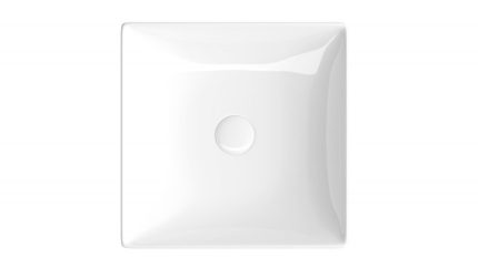 Sanovit DECENTE - PULTRA ültethető - Top Counter - porcelán mosdó - - 40 x 40 cm