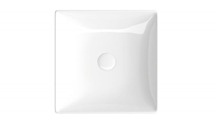 Sanovit DECENTE - PULTRA ültethető - Top Counter - porcelán mosdó - - 40 x 40 cm