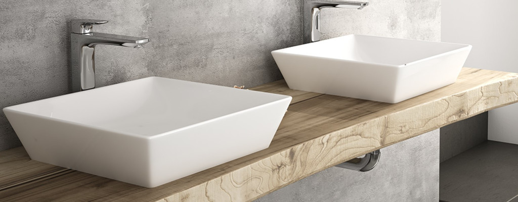 Sanovit DECENTE - PULTRA ültethető - Top Counter - porcelán mosdó - - 40 x 40 cm - Image 5