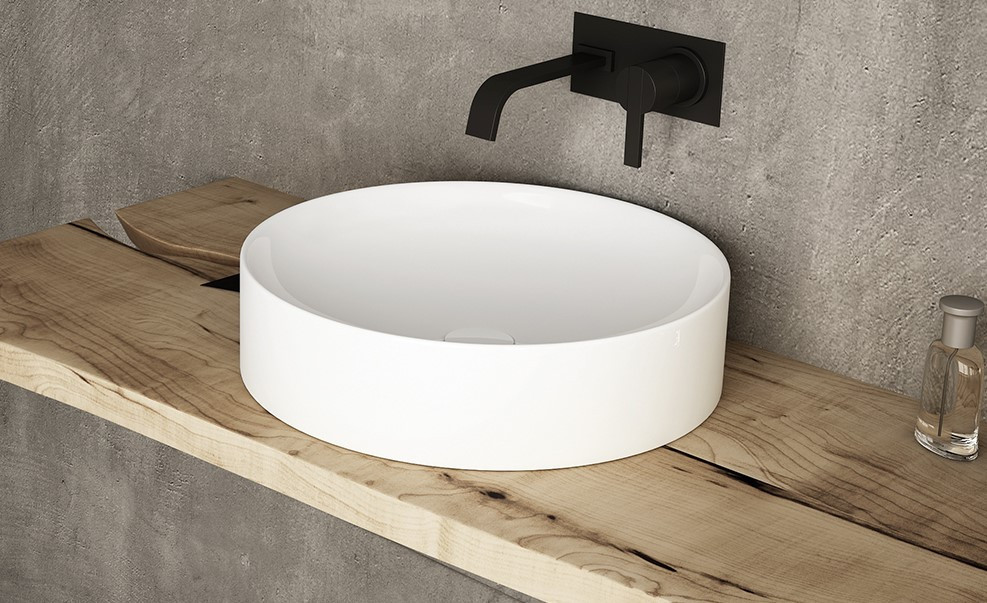Sanovit LUCENTE - PULTRA ültethető - Top Counter - porcelán mosdó - O - Ø 43 cm - Image 4