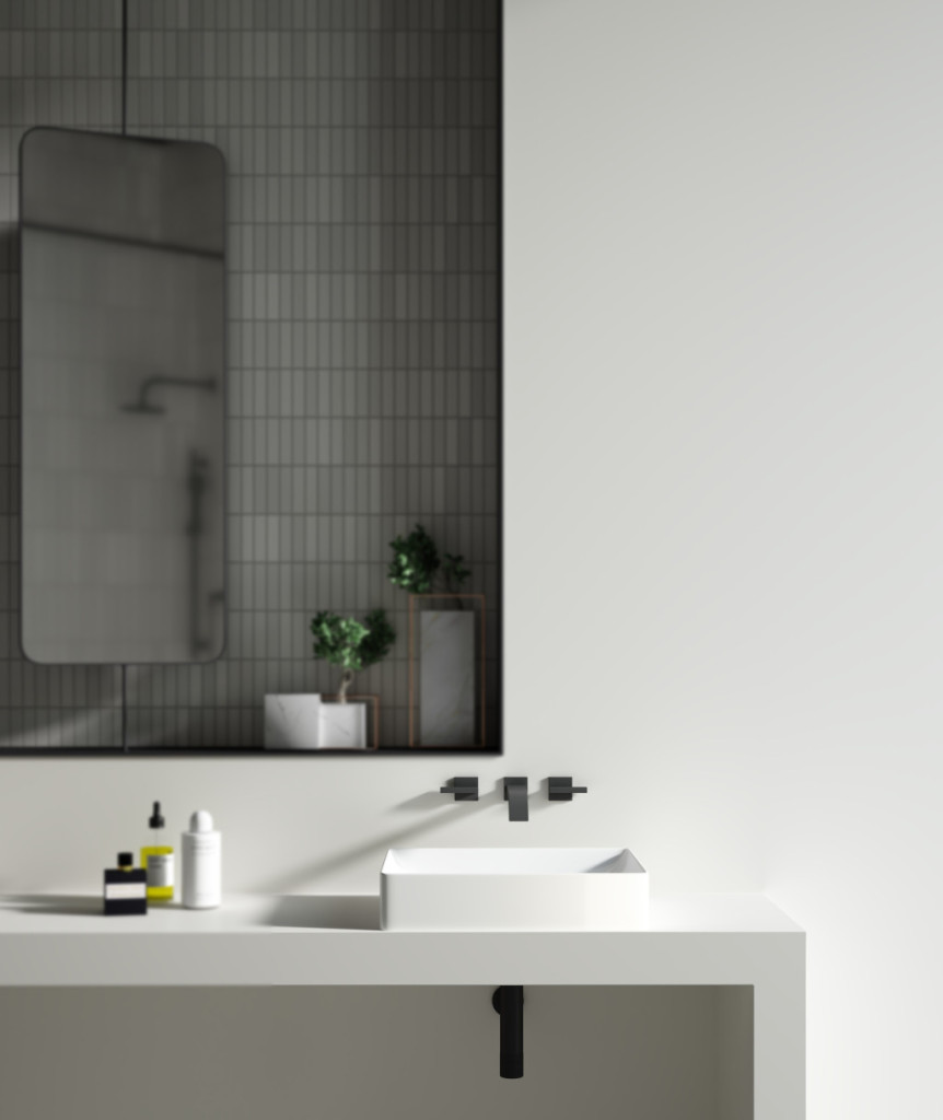 Sanovit SQUARE - PULTRA ültethető - Top Counter - porcelán mosdó - - 50 x 38 cm - Image 6